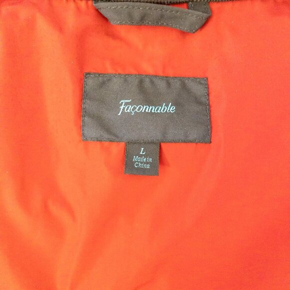 Façonnable Black Bomber Jacket | Size L | Classic Minimalist Style - Picture 5 of 5